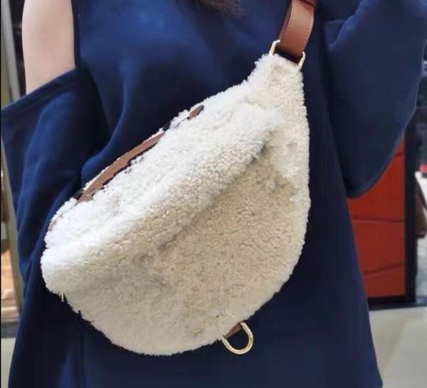 

2020 new xl1835 casual fashion lamb waist bag fanny pack r belt bag waist pack money belt waist pouch