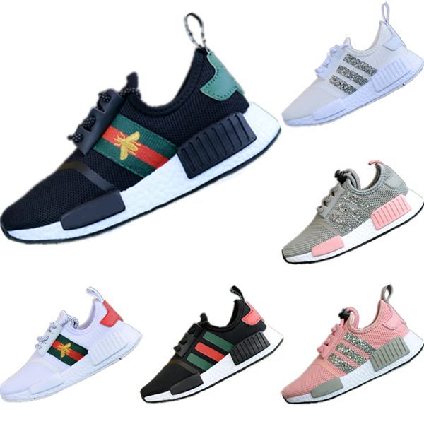 

2019 R1 блесток сетка дышащая кроссовки для детей R1 консорциум Cucci Buffer Foam детская спо