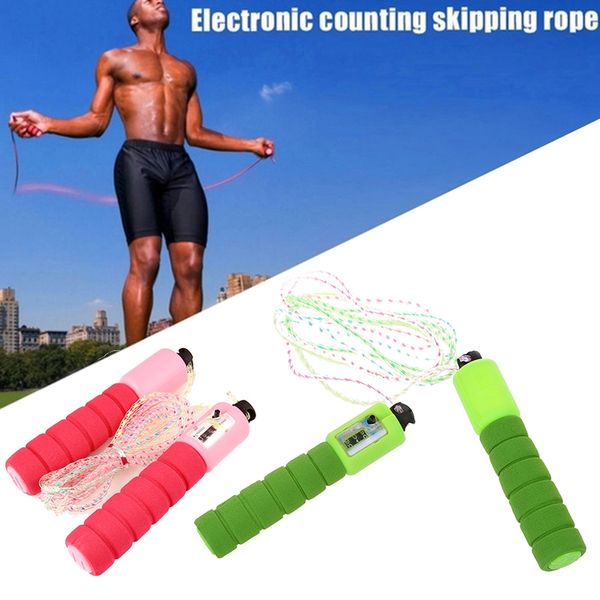 

children skipping jumping rope with counter adjustable workout jump rope for exercise fitness