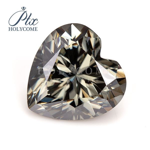 

manufacture direct selling 8.5x8.5mm gray moissanite stones diamond loose gemstones, Black