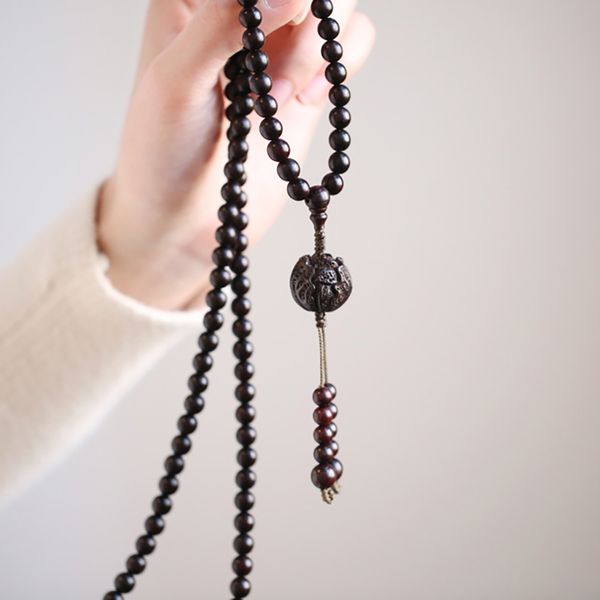 

Muqing india mall leaf ro ewood bracelet red wood ro ary original buddha bead lady hand tring venu gift