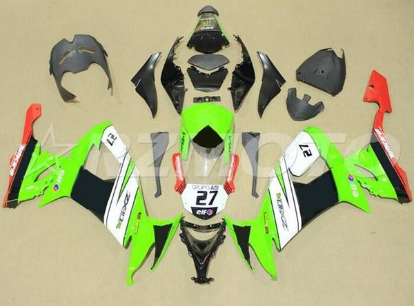 

4gifts new abs motorcycle full fairings set fit for kawasaki ninja zx-10r zx10r 2008 2009 2010 08 09 10 10r number 27