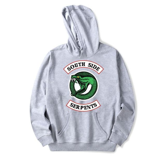 

2019 new riverdale men women hooded large size hooded hooded shirt us drama album sweater hoodie thin section boys girls hip hop streetwear, Black
