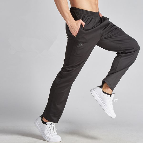 

hamek running pants men women survetement sport soccer training pants leggings gym fitness running jogging trouser, Black;blue