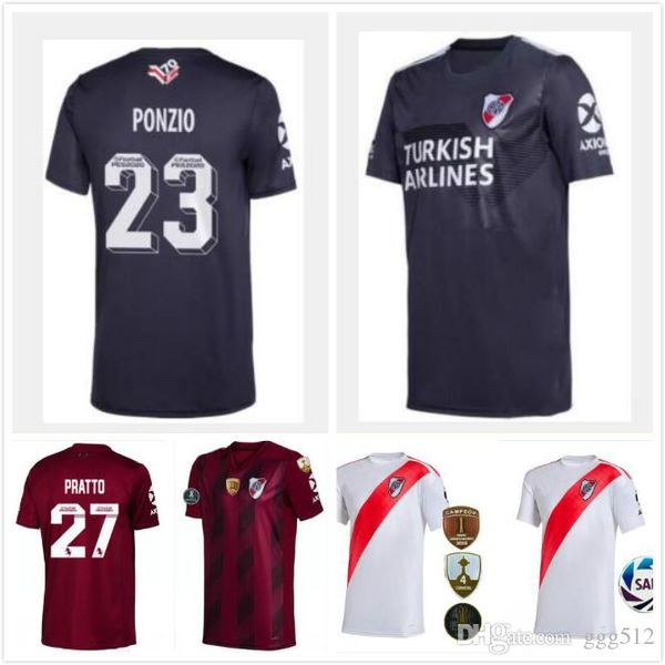 

2019 2020 ривер плейт футбол джерси дома расстояние 3-19 рубашки футбола 20 pratto fernandez скокко паласиос campeon либертадорес, Black;yellow