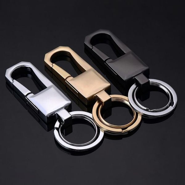

keychains zinc alloy auto car key chain keyrings metal keyfob key ring keychain bag decoration men gift, Silver