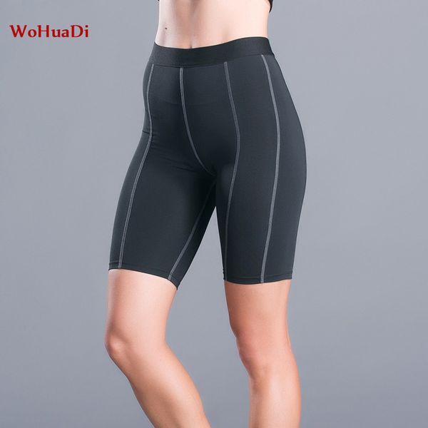 

wohuadi women yoga short running athletic yoga shorts pants gym leggings high waist out pocket leggings sport female fitnes, White;red