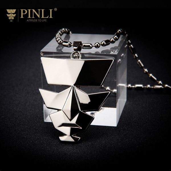 

новая бесплатная доставка моды сплава цинка прилив бренда ожерелье мужской кулон ювелирные изделия прилива d193128478, Silver