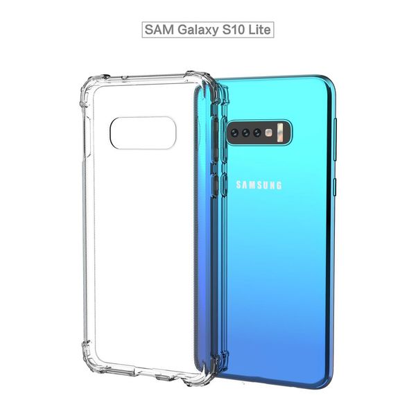 Para samsung a20e a10e a40 m40 a70 a40 a40 a30 a20 a10 m10 m20 ultra claro TPU Pára-choques Almofada Fino Anti Queda Absorção de Choque Caso de Proteção