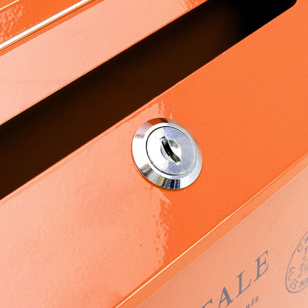

waterproof outdoor metal post box letter mailbox wall mounted lockable 2 keys mail box
