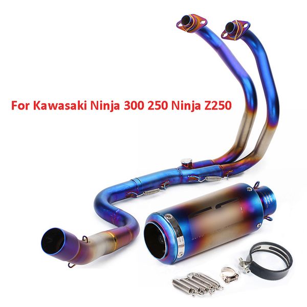 

ninja z250 ninja 250 300 выхлопные совет глушитель выхлопных газов connect link труба для z250 250 300 2013-2016
