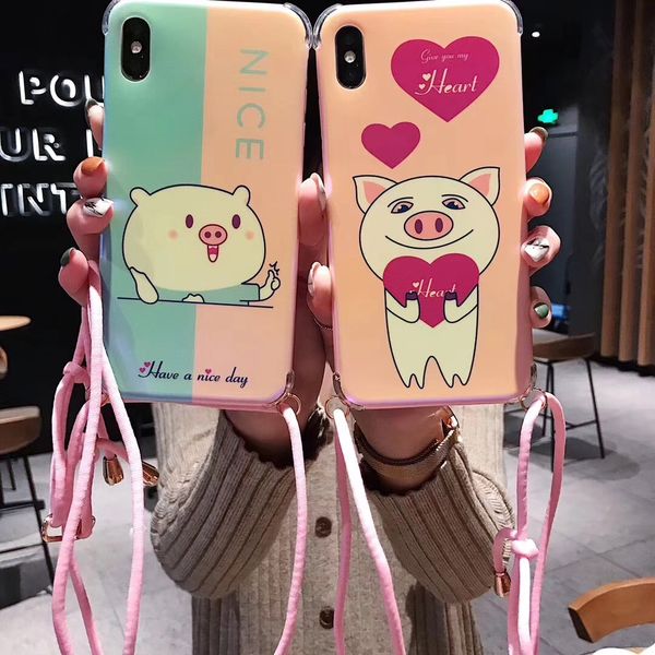 coque cochon huawei