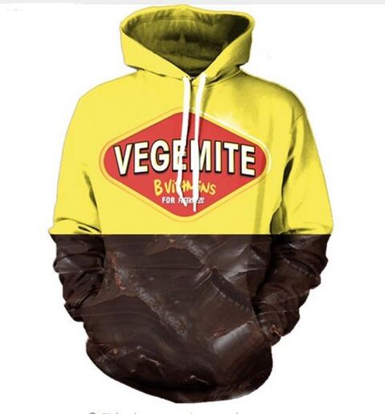 

new fashion harajuku style casual 3d printing hoodies vegemite men / women autumn and winter sweatshirt hoodies bq0108, Black