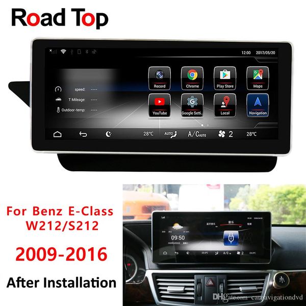 

10.25" android 8.1 car radio gps navigation bluetooth head unit screen for mercedes benz e-class 2009-2016 e200 e250 e300 e350 e400 e50
