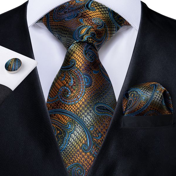 

быстрая доставка silk tie set золотой синий полосатый мужской оптовая классический жаккард сплетенного галстук платок запонка свадьба бизнес, Black;blue