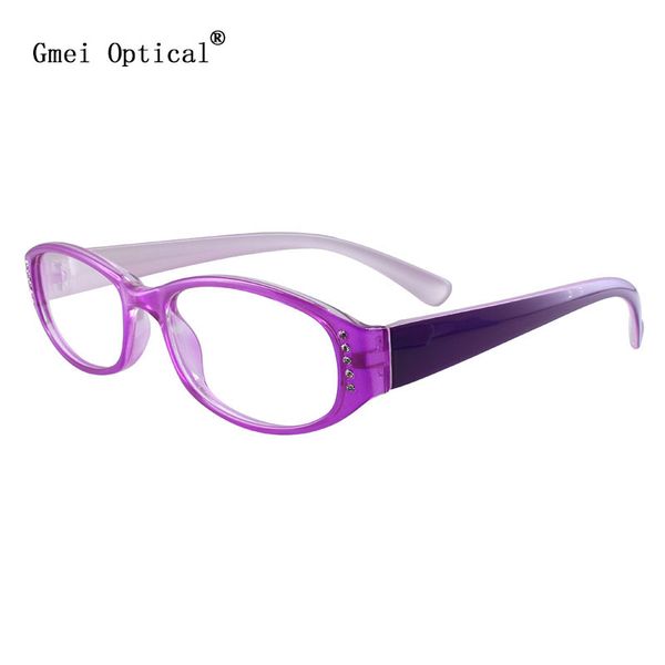 

gmei optical voguish purple eyewear full-rim plastic optical glasses frame for women prescription spectacles t8074, Black