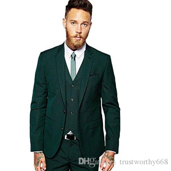 

popular two buttons groomsmen notch lapel groom tuxedos men suits wedding/prom man blazer ( jacket+pants+vest+tie) 214, Black;gray