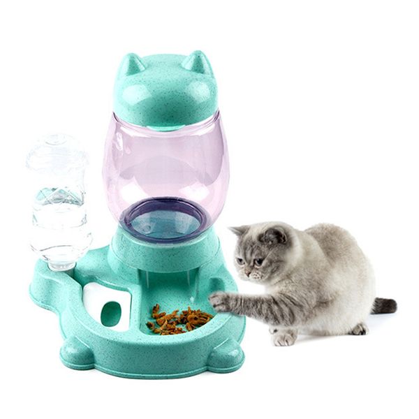 

pet dog automatic water drinker food feeder pet water bowl for cat dog 3pack