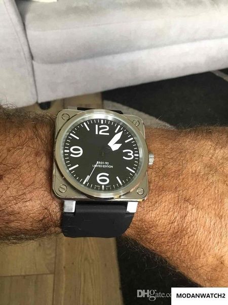 

46MM площади автоматические механические часы АВИАЦИИ ТИП ВОЕННО BR01-92 BR01 01-92 мужски