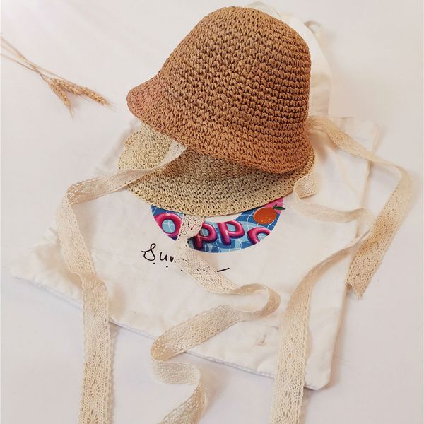

2019 sun hat round straw hats summer sun hats for women with leisure beach lady flat mar23, Yellow