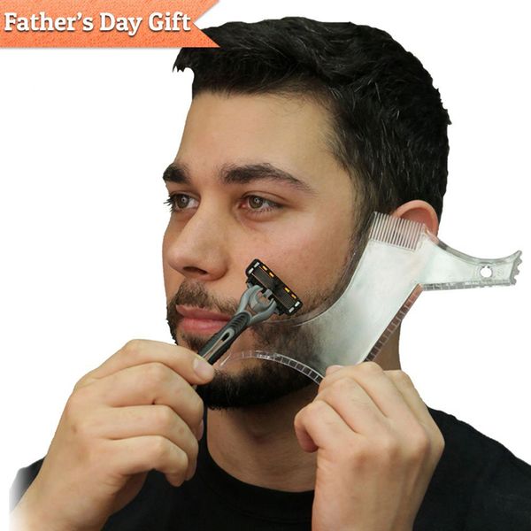 

горячая мода борода shaper мужчины shaping comb инструмент идеальный линии вырезать шаблон, Silver