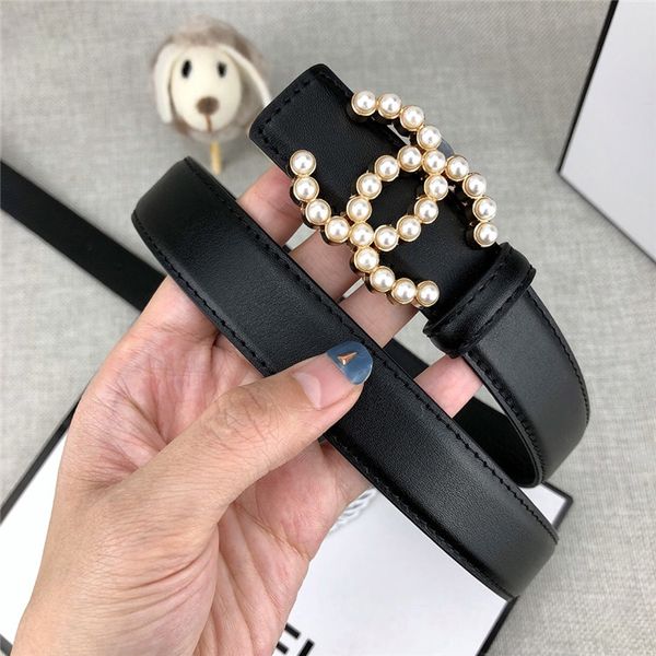 

De igner belt brand women 039 ca ual belt black coffee belt white pearl mooth buckle fa hion jean belt width 2 4cm, Black;brown