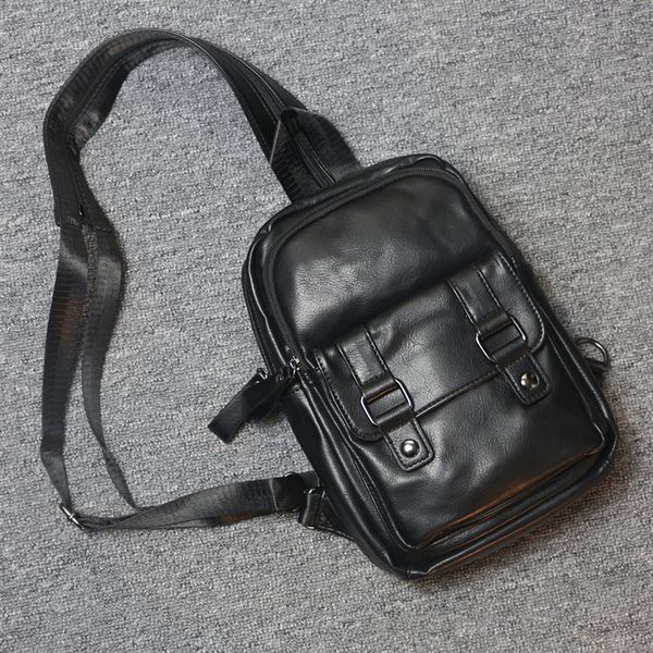 

2020 new men's large capacity backpack fashion pu luxury multifunctional business backpack