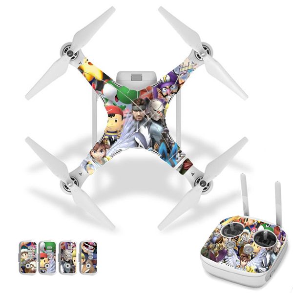 

cool camouflage camo skin pvc camera drone decals skin sticker for dji phantom 3 drone & battery accessories