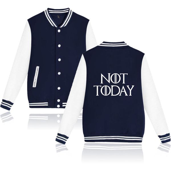 

american tv show not today-arya stark harajuku baseball jacket sweatshirt preppy leisure style jackets coats, Black;brown