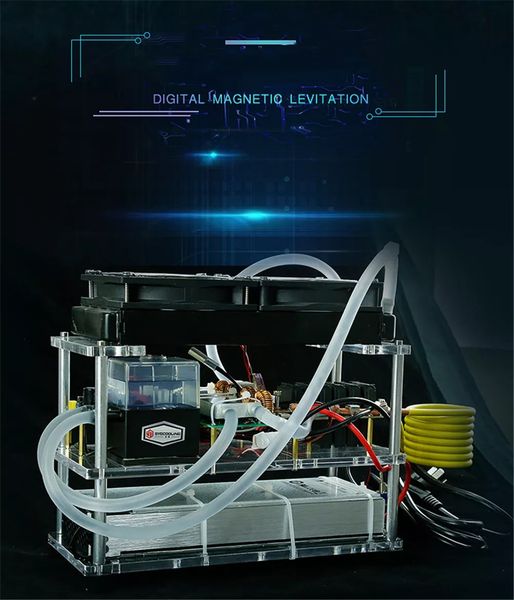 

220v 2100w мини индукционного нагрева машина нагреватель воздух вода двойной охлаждения diy устройства science model kit