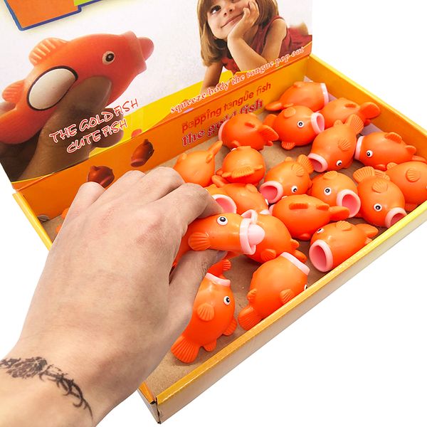 

cartoon tongue doll toys tricky vent fish style doll toys birthday gift random color random colors for children adult