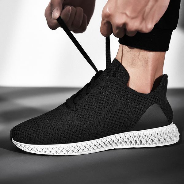 

new couples casual shoes breathable mesh sports shoes 100 tide shoes, Black
