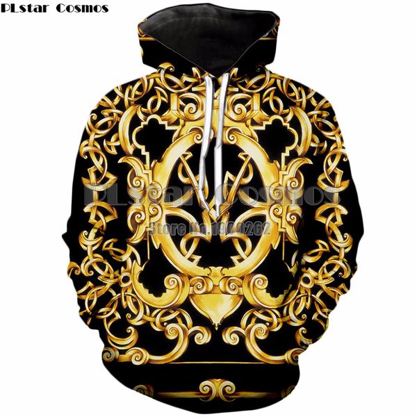 

PLstar Cosmos New style 3D Print Medusa Gold Chain Flowers Hoodies Clothes Women Men's Tracksuit Plus Size Sweatshirt