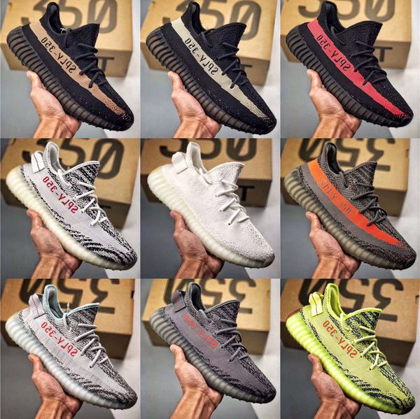 

Size 36 47 2019 new men and women cream zebra ca ual hoe neaker 13 yeezy black 13 350 hoe, Black;green
