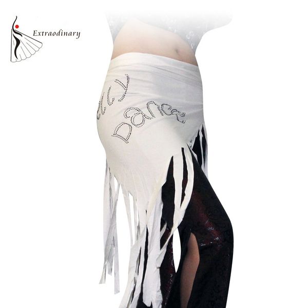 

women belly dance fringe rhinestone hip scarf bellydancing modal belts, Black;red