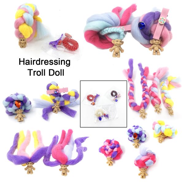 

mini troll doll colorful long hair marshmallow sweet treat toys hobbies dolls accessories surprise hairstyle doll