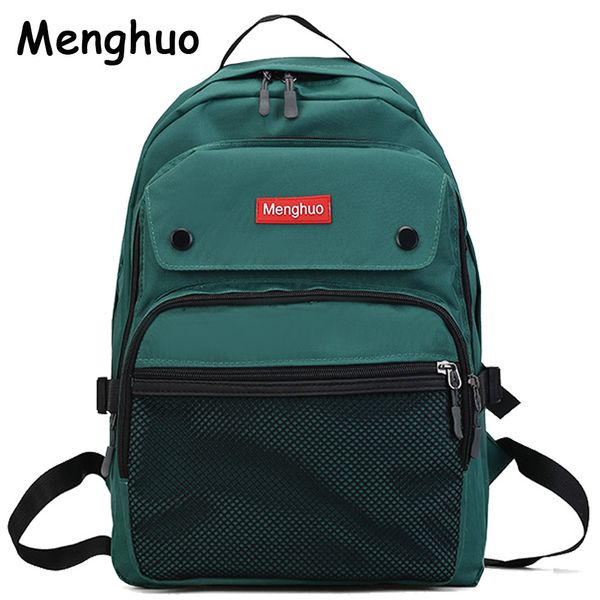 

2017 women backpacks for teenage girls youth trend schoolbag student bag menghuo brand nylon waterproof lapbackpack mochilas y18110202