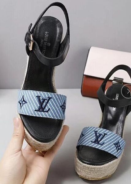 

Women fa hion wedge andal girl heel hoe du t bag lady high heel leather hoe with du t bag heel andal