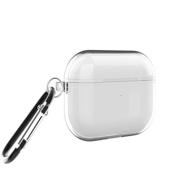 

compatible for airpods pro case with keychain crystal clear protective tpu transparent cover for airpods pro 2019 release charging box