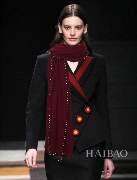 

конструктор шарф женщина pearl design luxury winter кашемир смесь c-париж стиль шарф марка женские шарфы 200 * 80см 3 цвета с коробкой вариа, Blue;gray