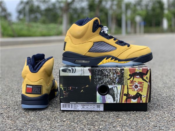 

2019 5s sp michigan men basketball shoes with box 5s sneakers sneaker trainer shoes ing