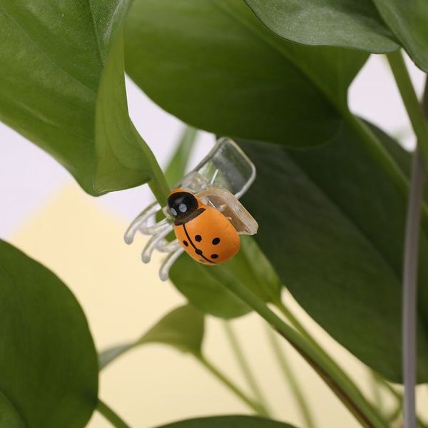 

30 pcs orchid clips, ladybug plant clips, garden support clips durable plant flower stem clips,garden tomato trellis clips other garden supp