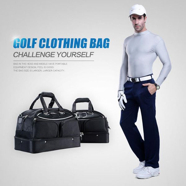 

studyset golf clothing bag male portable bag double layer large capacity