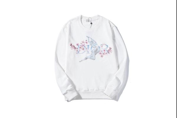 

embroidered men's spring new hoodie spring solid color men's hoodie sweatshirt loose style fashion tide luxury pullover -6, Black