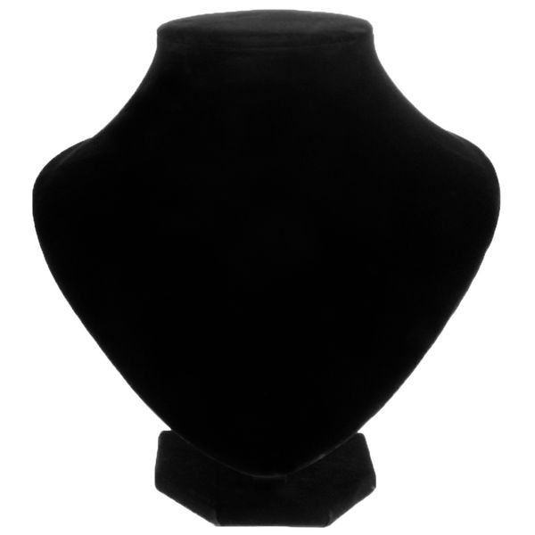 

jewelry display stand black velvet necklace earring display bust showcase organize display your beautiful jewelry, Black;white