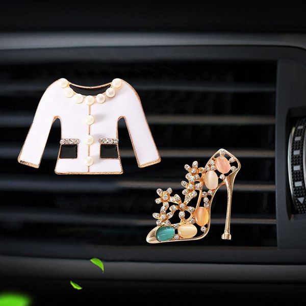

clothes and high heels modelling car perfume clip air conditioner outlet air freshener in the automobile freshener diffuser