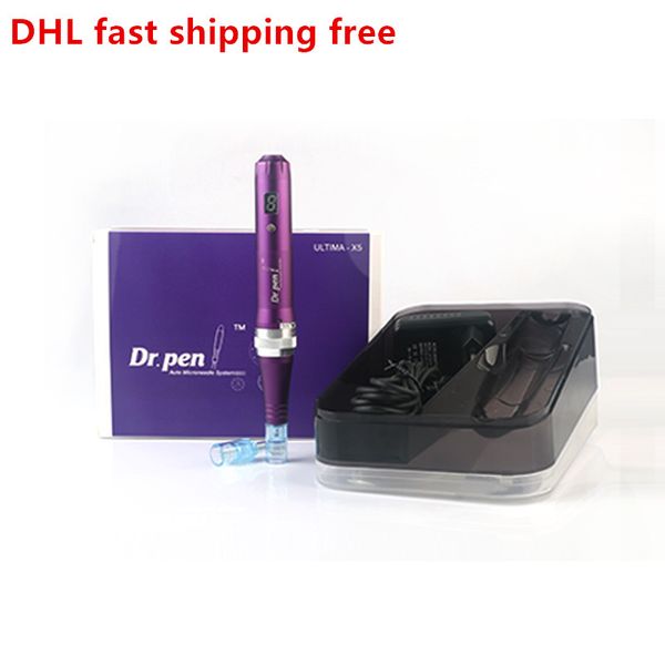 Controle de Velocidade Ultima X5 Dr.pen Auto Microneedle Sistema Derma Pen 5 com 2 Agulha Cartuchos Dermapen elétrica DRpen X5-C