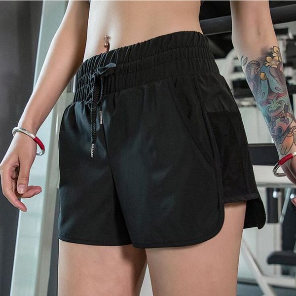

summer women's shorts 2 in 1 sports gym yoga shorts quick dry fitness running training exercise workout jogging, White;red