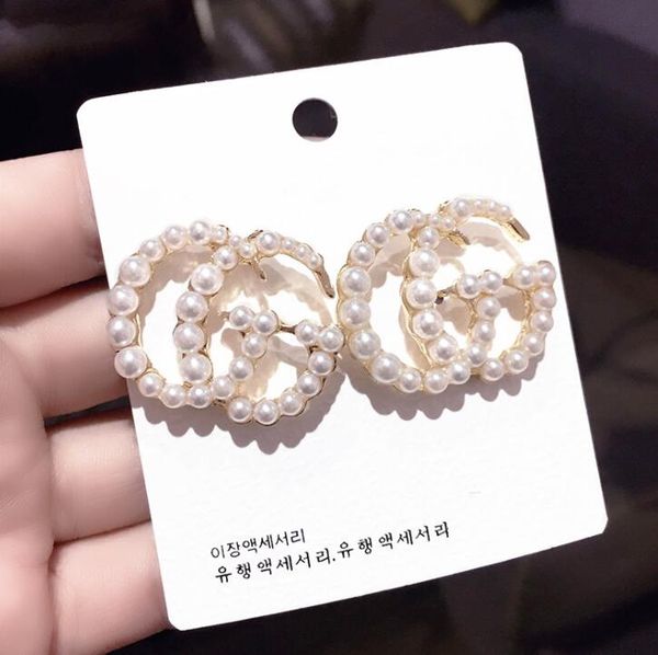 

earrings luxury jewelry fashion women mens earrings hip hop diamond stud earings iced out bling rock punk round wedding gift g085, Golden;silver