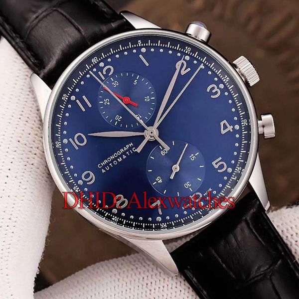 

montre de luxe 40mm mens designer watches white dial black leather strap mechanical automatic movement watch sports waterproof wristwatches, Slivery;brown